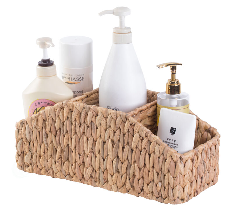 Natural Water Hyacinth Storage Organizer Caddy