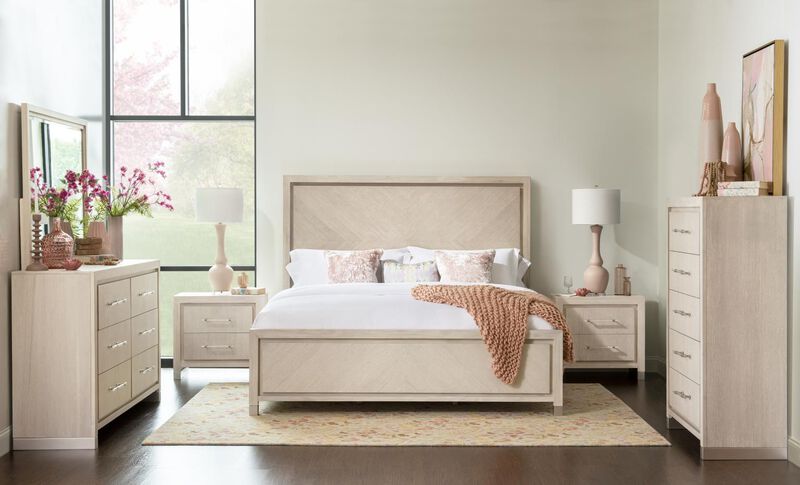 Bliss Queen Lighted Panel Bed