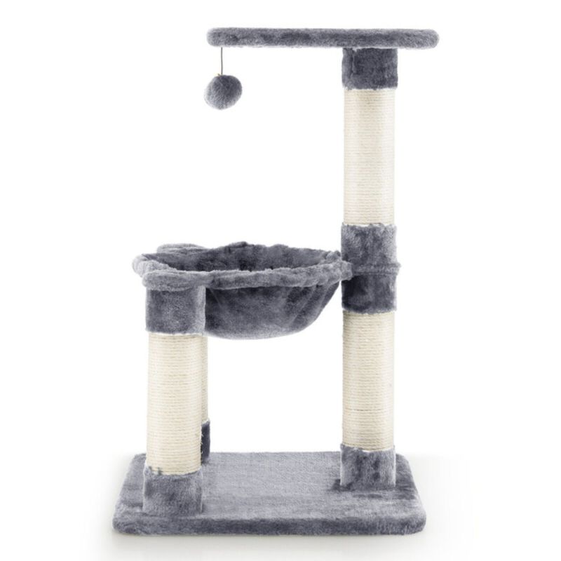 Multi-level Cat Tree with Scratching Posts and Cat Hammock