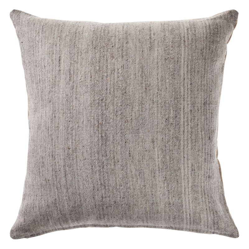 20" Gray Distressed Square Throw Pillow