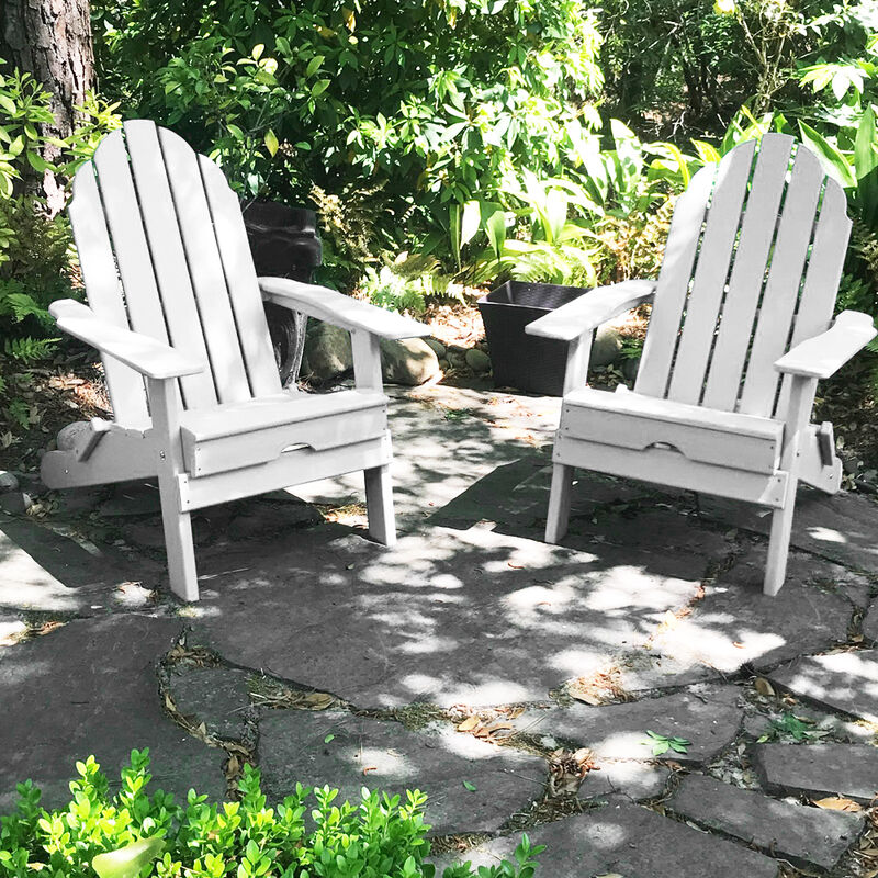 ResinTEAK Folding Adirondack Chair For Fire Pits, Patio, Porch, and Deck, New Tradition Collection