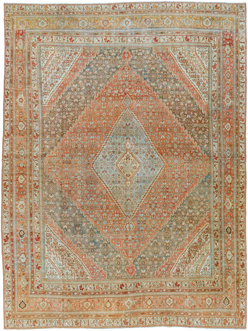 District Loom Antique Persian Tabriz area rug-Oslo