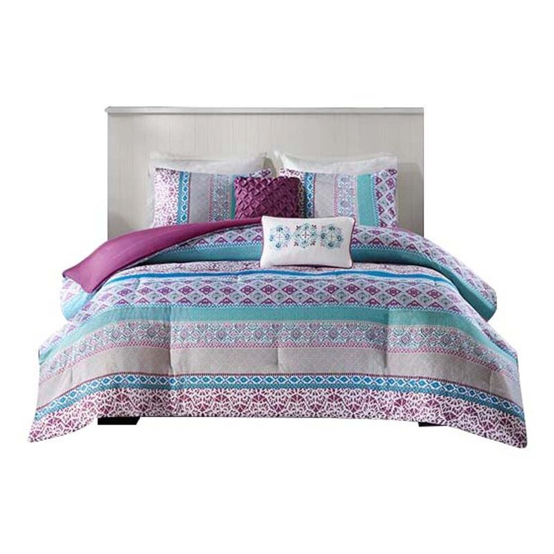 Gracie Mills Merewen Printed Comforter Set