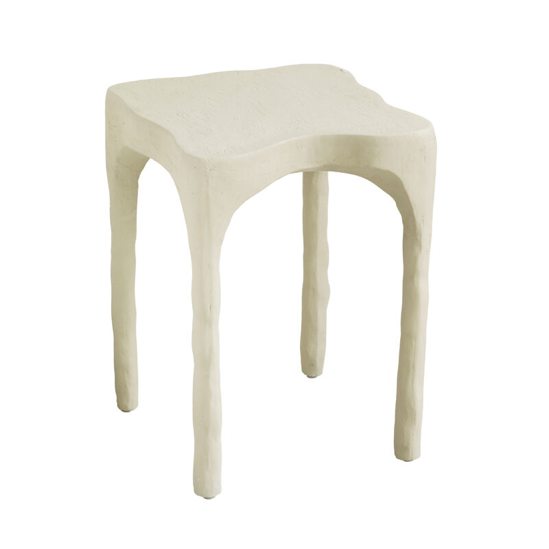 Skully Cream Textured Side Table