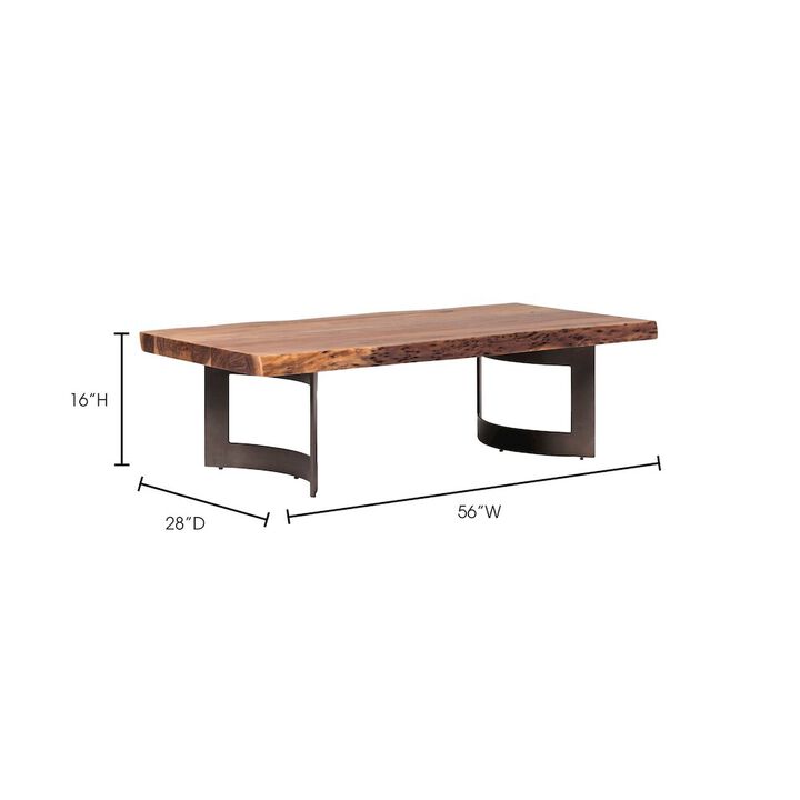 Moe's Home Collection Bent Coffee Table Smoked