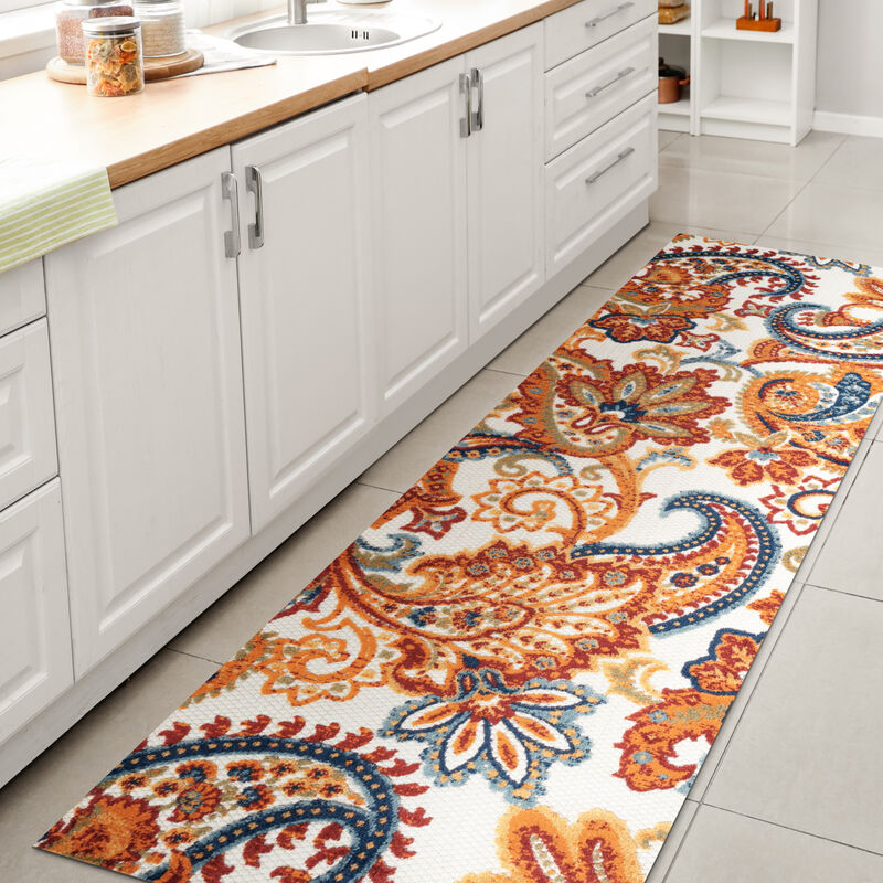 Gordes Paisley High-Low Indoor/Outdoor Area Rug