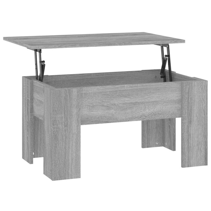 Coffee Table Gray Sonoma 31.1"x19.3"x16.1" Engineered Wood