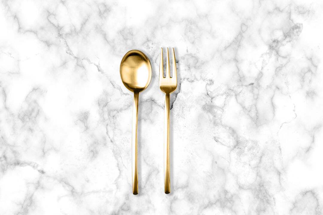 Due Ice Gold Serving Set 2 Pieces