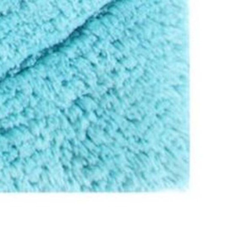 Knightsbridge Echo 220 GSF Non Skid Back Bath Rug 17 x 24 - Aqua