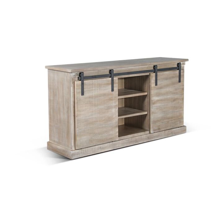 Sunny Designs 65 TV Console with Barn Door