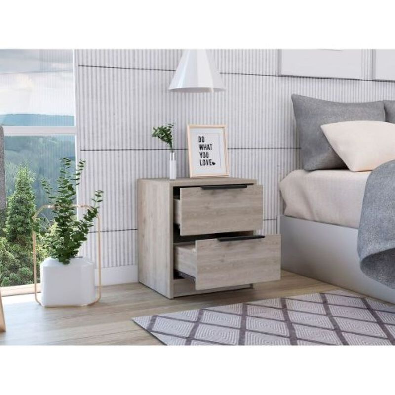 Nightstand Cervants, Bedroom, Light Gray