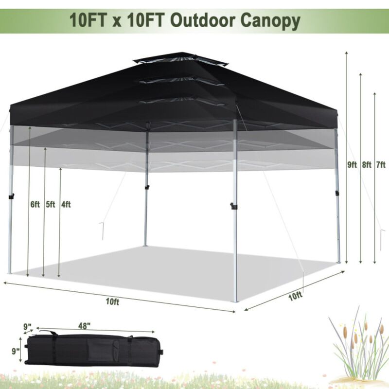 Pop-up Canopy Tent with Wheeled Carry Bag