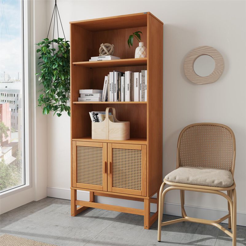 Talo 3 Shelf Bookcase with Closed Storage