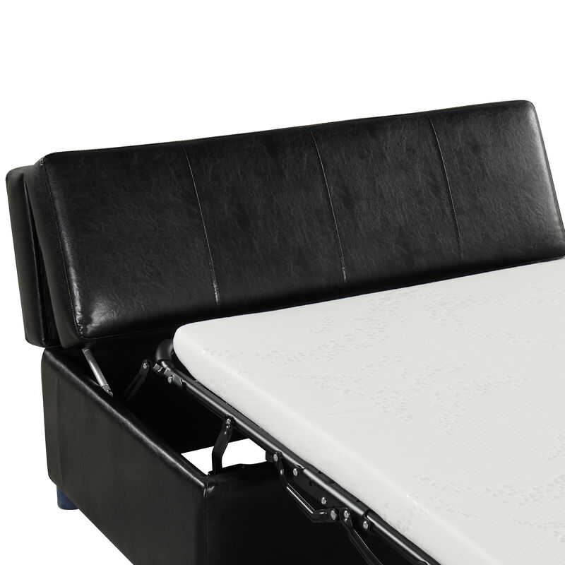 Merax Folding Ottoman Sleeper Bed with Mattress