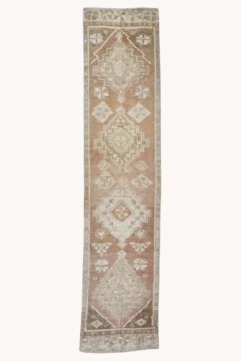 District Loom Vintage Turkish Kars runner rug-Richland