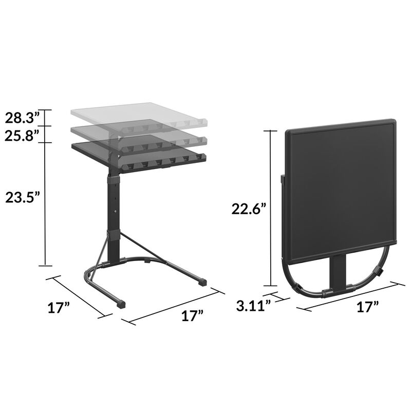 Multi-Functional Personal Folding Activity Table with Adjustable Height