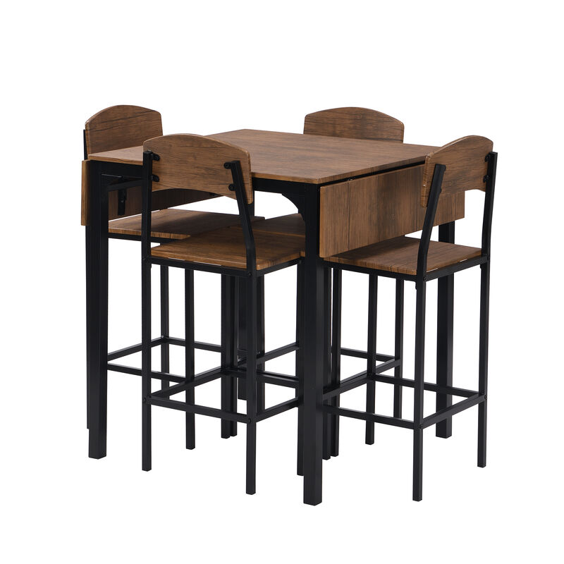 Merax 5-piece Counter Height Dining Table Set