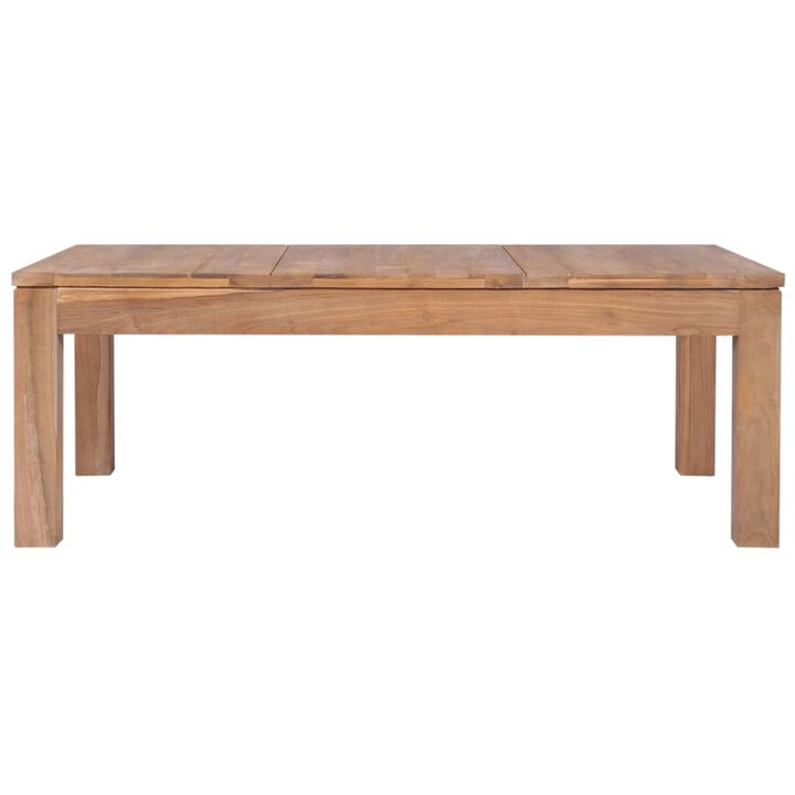 vidaXL Coffee Table Solid Teak Wood with Natural Finish 43.3"x23.6"x15.7"