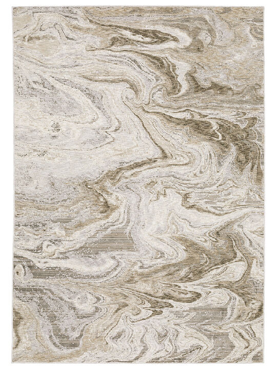 Nebulous 3'3" x 5' Neutral Beige Rug