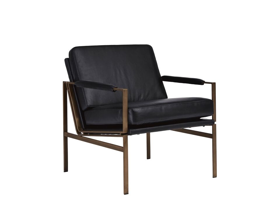 Puckman Black Accent Chair