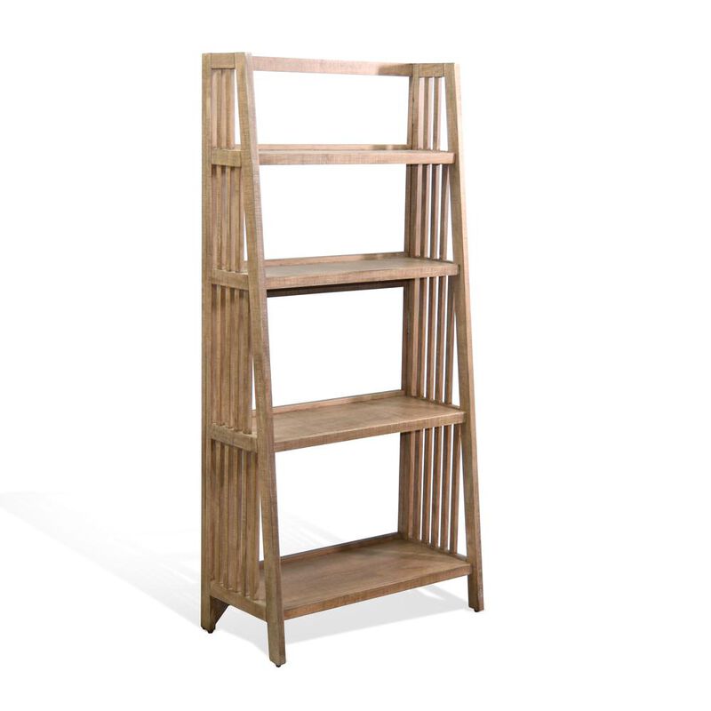 Sunny Designs  60 Mahogany Wood Folding Bookcase