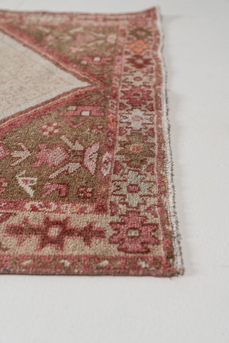 District Loom Antique Persian Serab Camel Hair Runner Rug-Moore