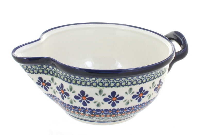 Blue Rose Polish Pottery Nature Batter Bowl