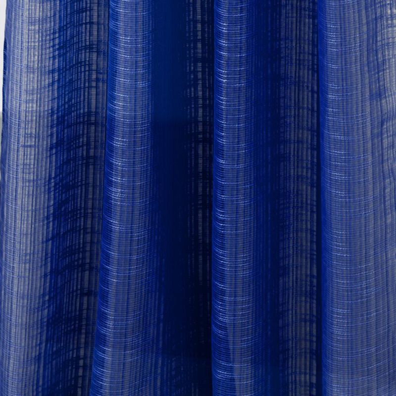 RT Designers Collection Dexter Linen Texture Grommet Sheer Light Filtering Window Curtain Panel 54" x 90" Navy