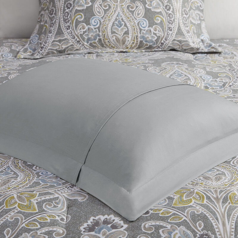 Gracie Mills Ronny 8-Piece Damask-Inspired Comforter Set