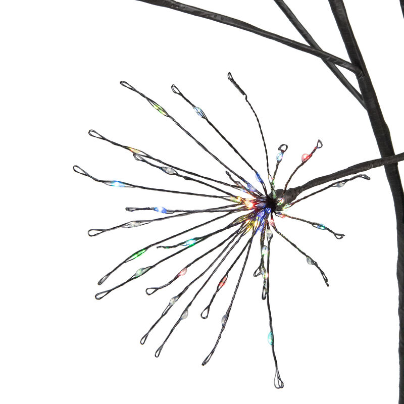 5' LED Lighted Christmas Fireworks Tree  Multi-Color Lights