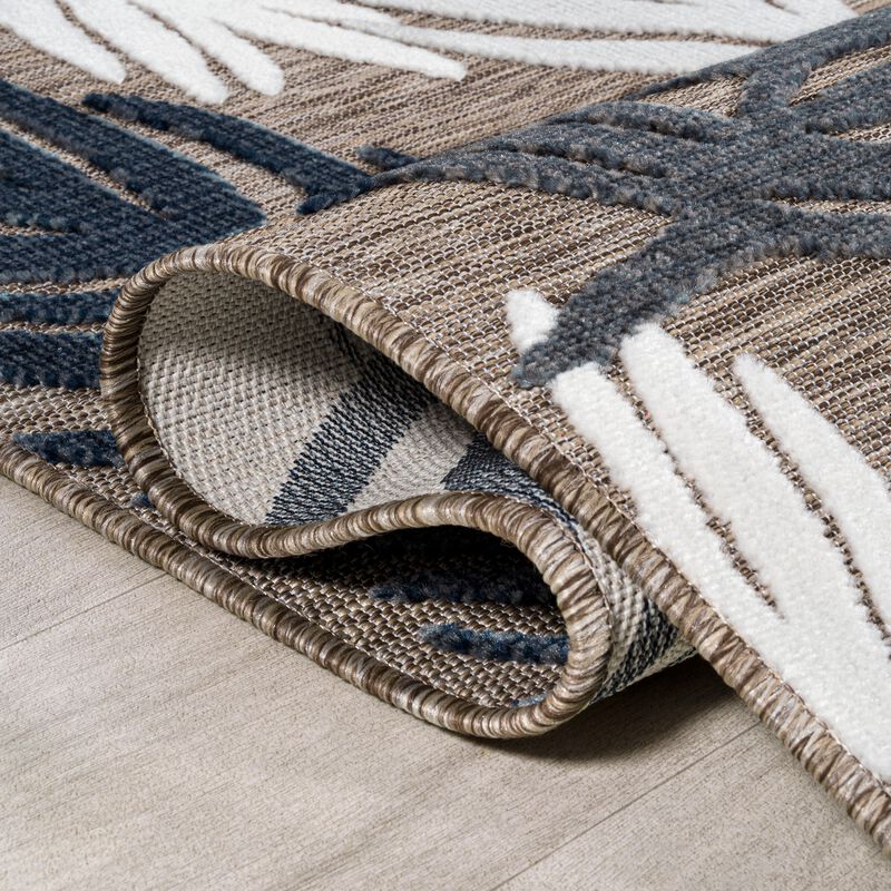 Montego High-Low Tropical Palm Area Rug