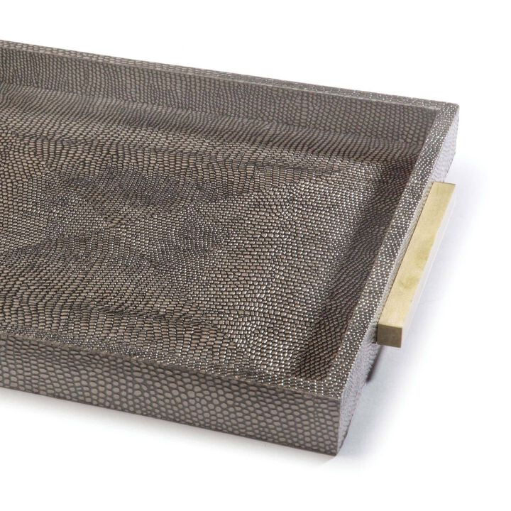 Square Shagreen Boutique Tray