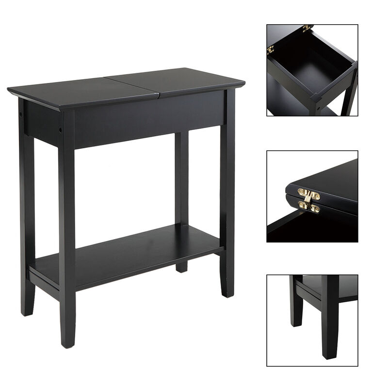 Jaxpety American Flip Top Table Black