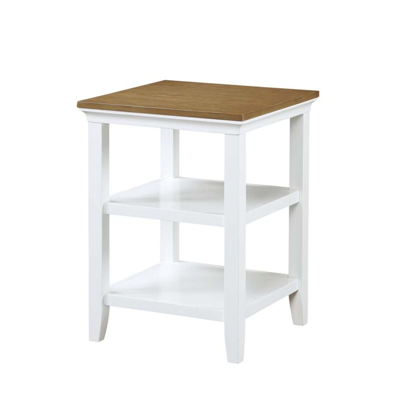 Convenience Concepts Tribeca End Table, Driftwood/White