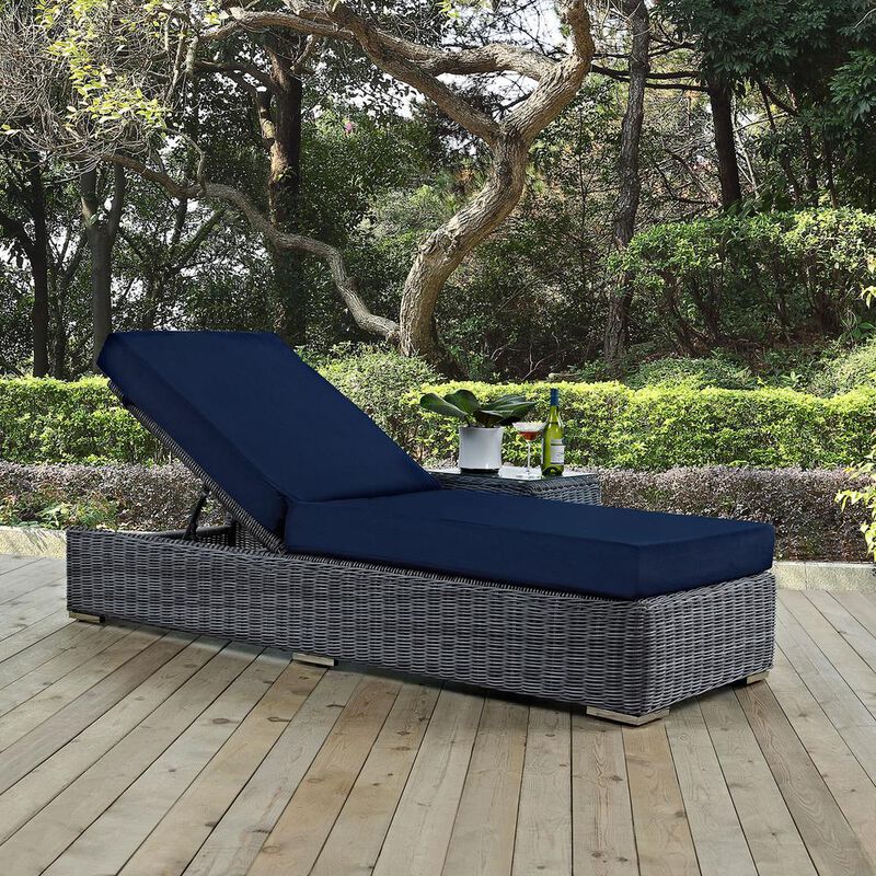 Modway Summon Outdoor Patio Sunbrella Chaise Lounge