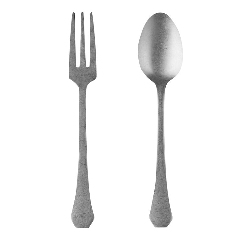 Moretto 2-Piece Serving Set in Pewter