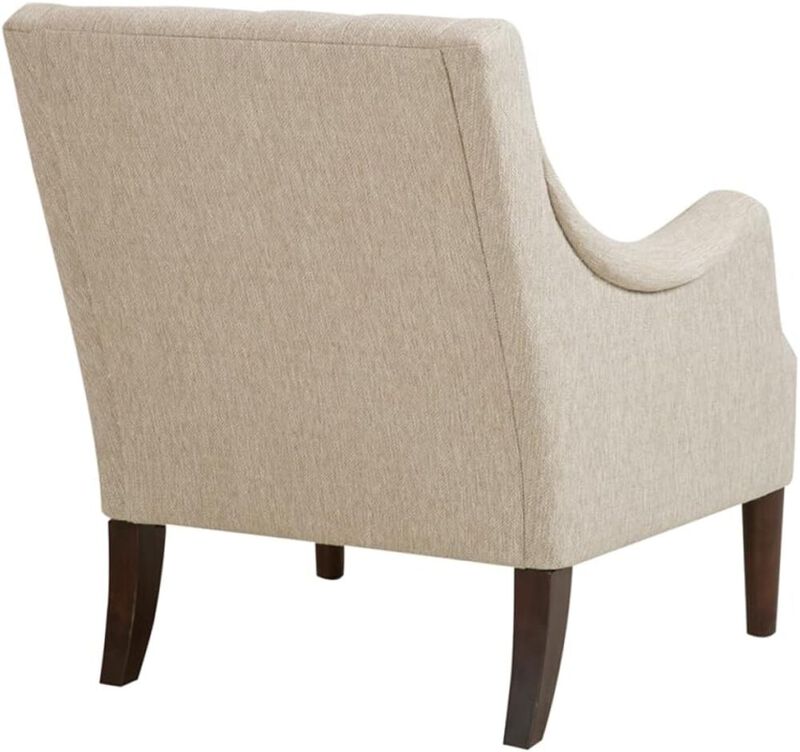 Belen Kox Qwen Button Tufted Wooden Frame Accent Chair, Belen Kox