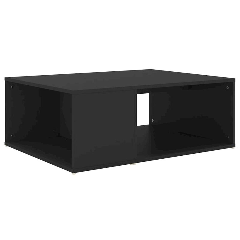 Coffee Table Black 35.4"x26.4"x13" Engineered Wood