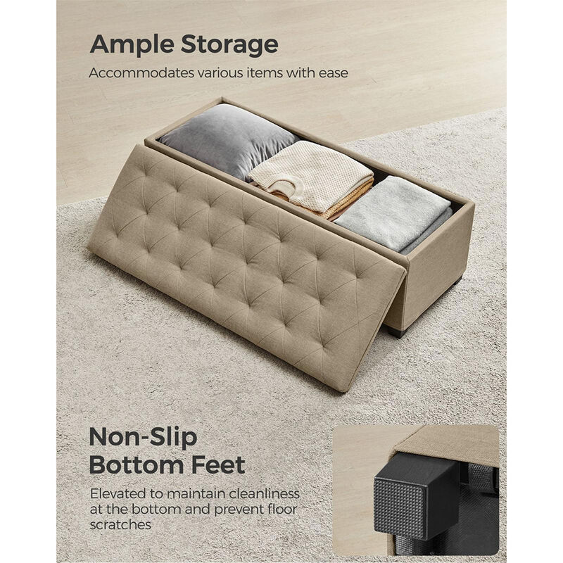 Storage Ottoman Bench for Organized Seating and Stylish Storage