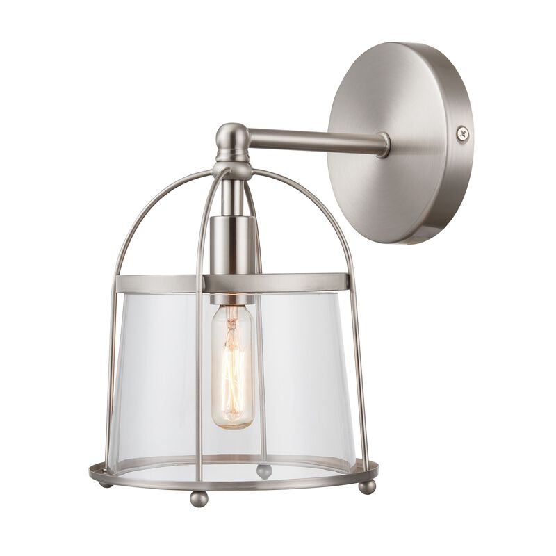 Merrick 10'' Silver High 1-Light Sconce