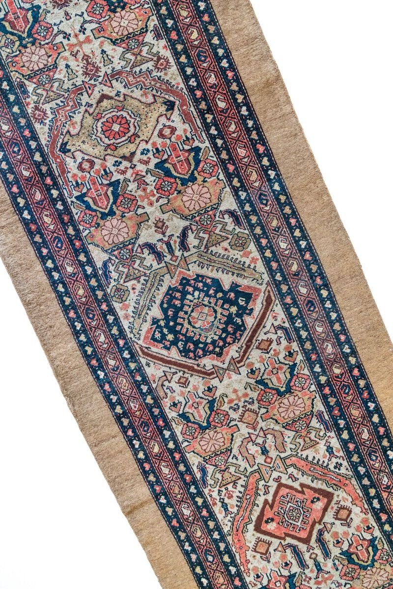 District Loom Antique Cam Hamadan Runner Rug-Boulder