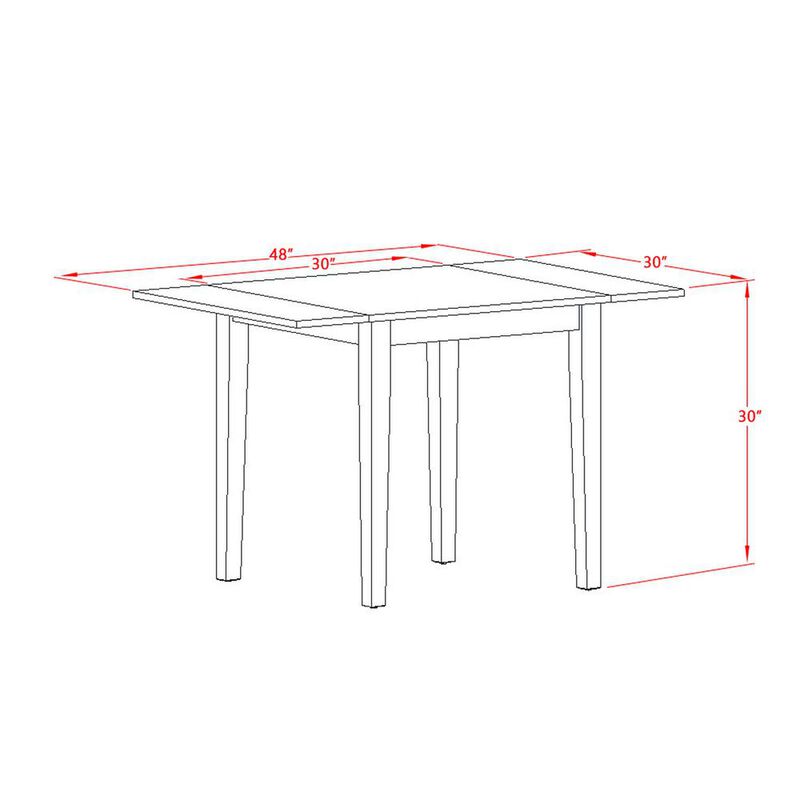 East West Furniture Dining Table Oak, NDT-OAK-T