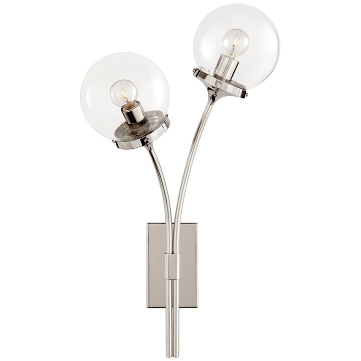 Prescott Silver Left Sconce