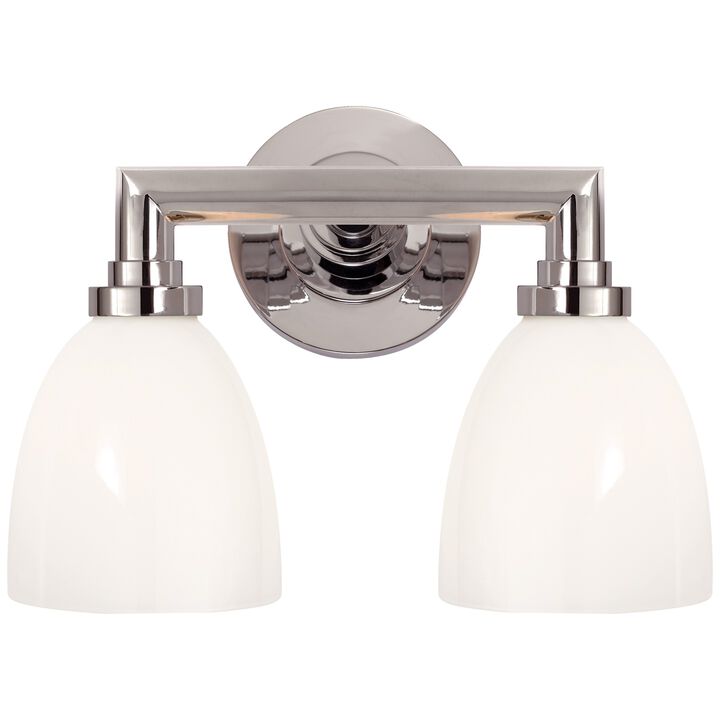 Wilton Double Bath Light in Chrome