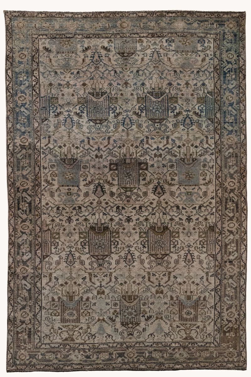 District Loom Vintage Persian Bakhtiari Scatter Rug-Stillwater