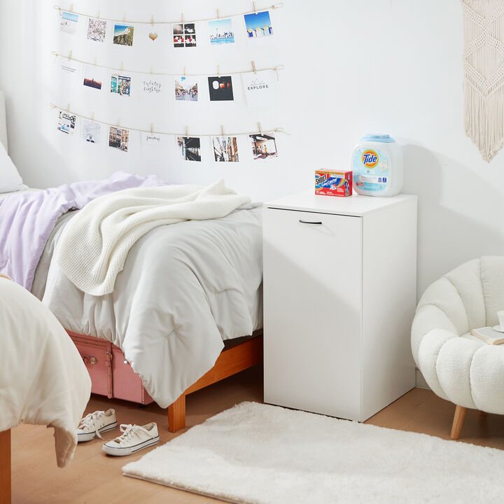 Yak About It� Hidden Laundry College Cabinet - White