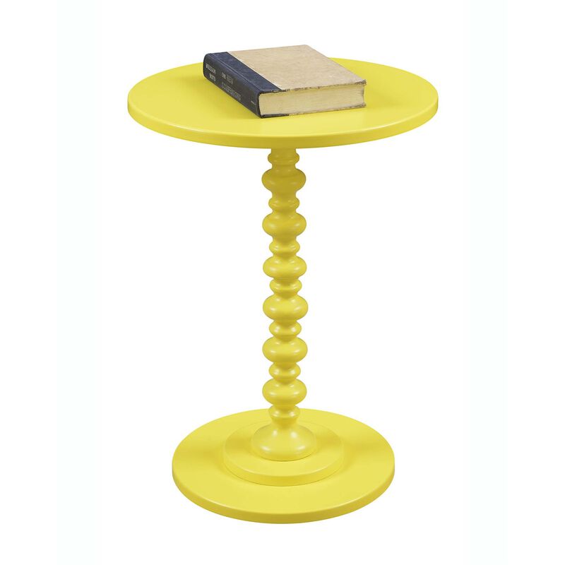 Convenience Concepts Palm Beach Spindle Table, Yellow