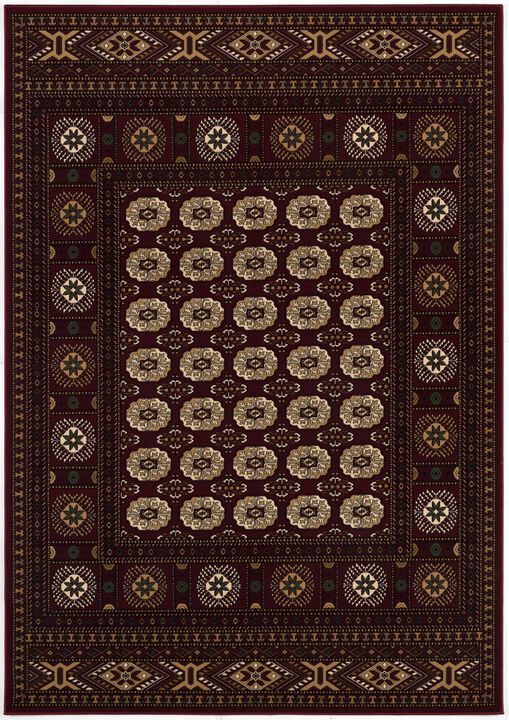 Majestic Traditional Persian Chobi Red Beige Indoor Area Rug