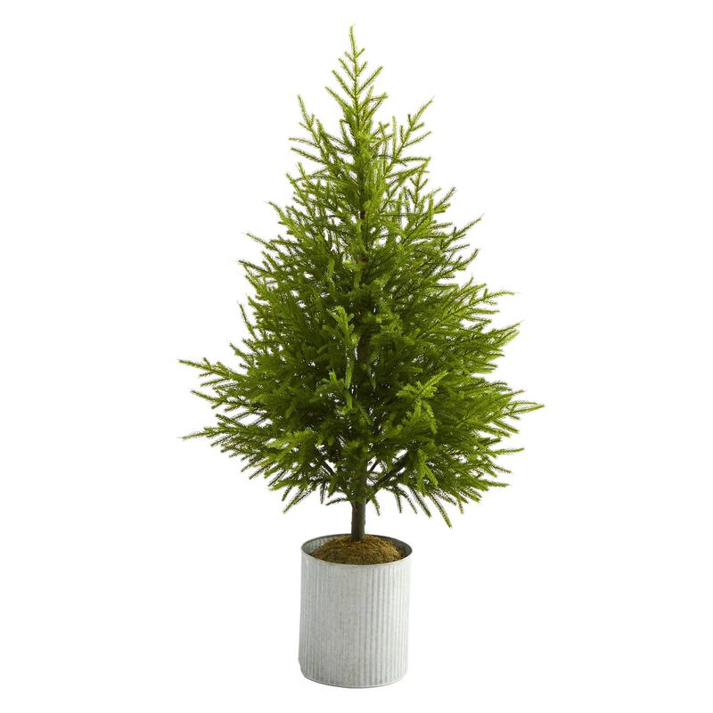 Nearly Natural 49-in Norfolk Island Pine “Natural Look-in Artificial Tree