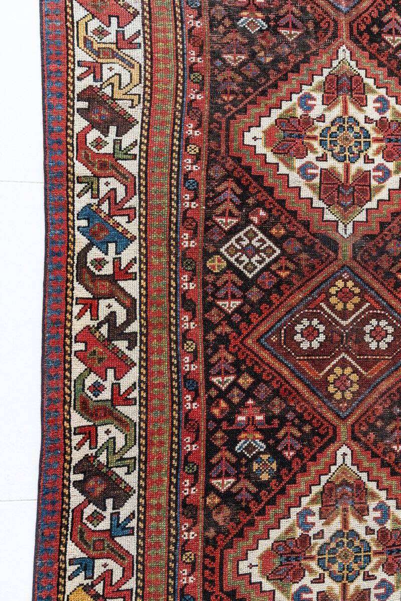 District Loom Antique Caucasian wide runner rug-Morris